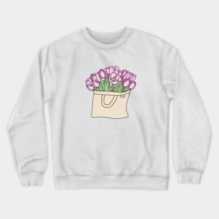 Flowers in Tote Bag Crewneck Sweatshirt